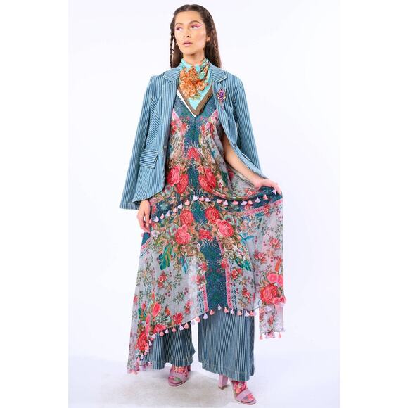 Aratta Travel in Style Dress: Slate Floral - Picture 8 of 12